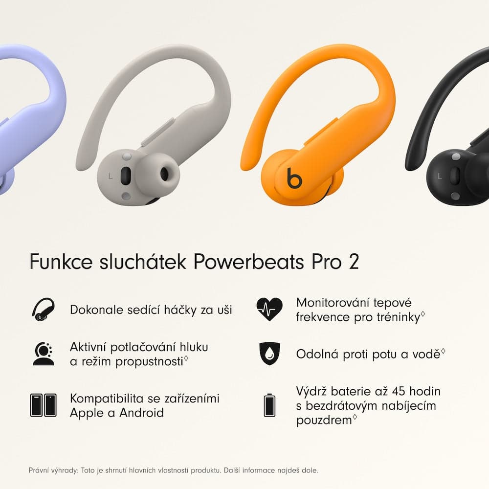 Bezdrátová sluchátka Beats Powerbeats Pro 2 – svítivě oranžová - náhled 3