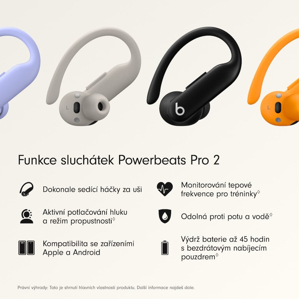 Bezdrátová sluchátka Beats Powerbeats Pro 2 – uhlově černá - náhled 3