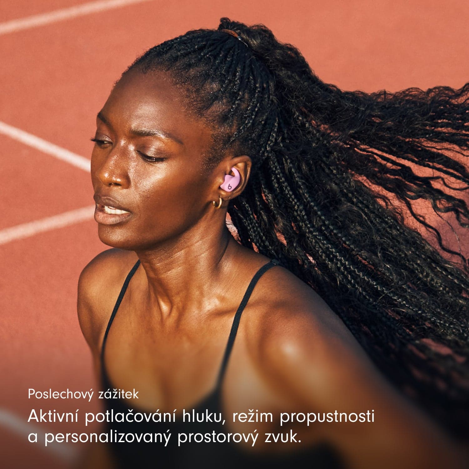 Bezdrátová sportovní sluchátka Powerbeats Fit - energicky růžová - náhled 5