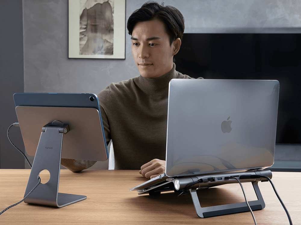 USB-C Hub Multiport 8v1 Epico - vesmírně šedý - náhled 5
