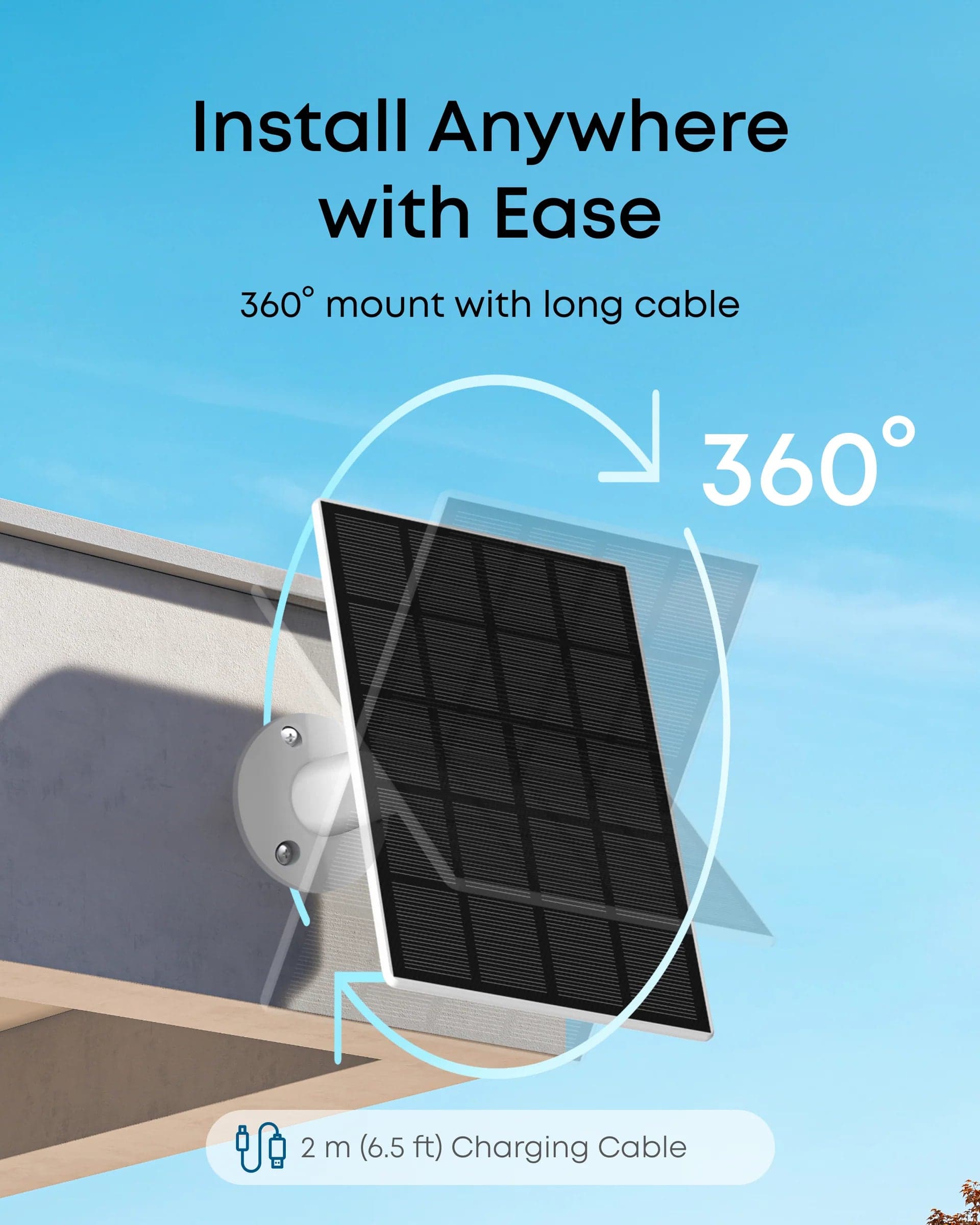 Solární panel Anker eufy C10 3W - bílý - náhled 5