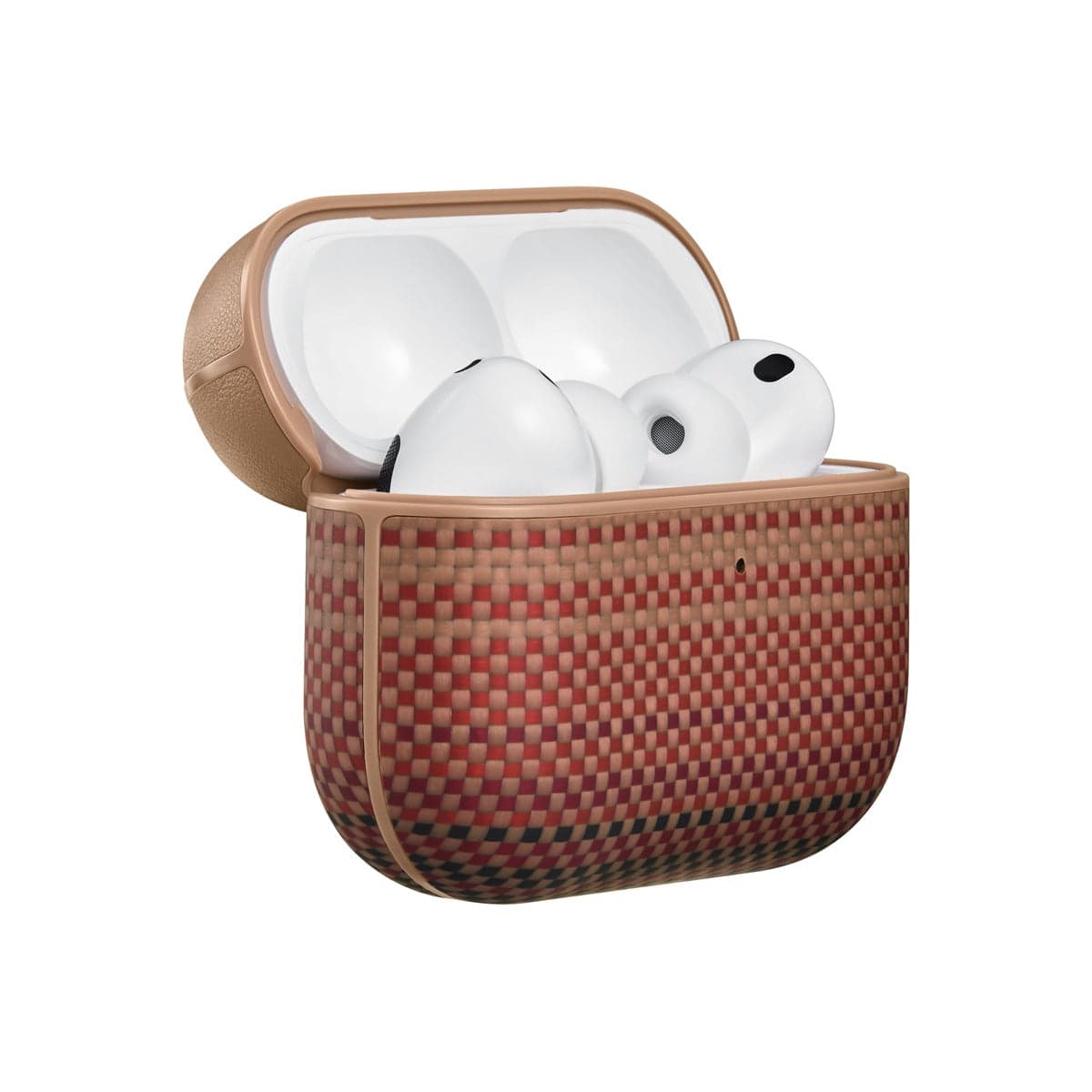 Pouzdro pro AirPods Pro 3 Pitaka Aramid Fiber Magnetic Case - oranžové - náhled 2