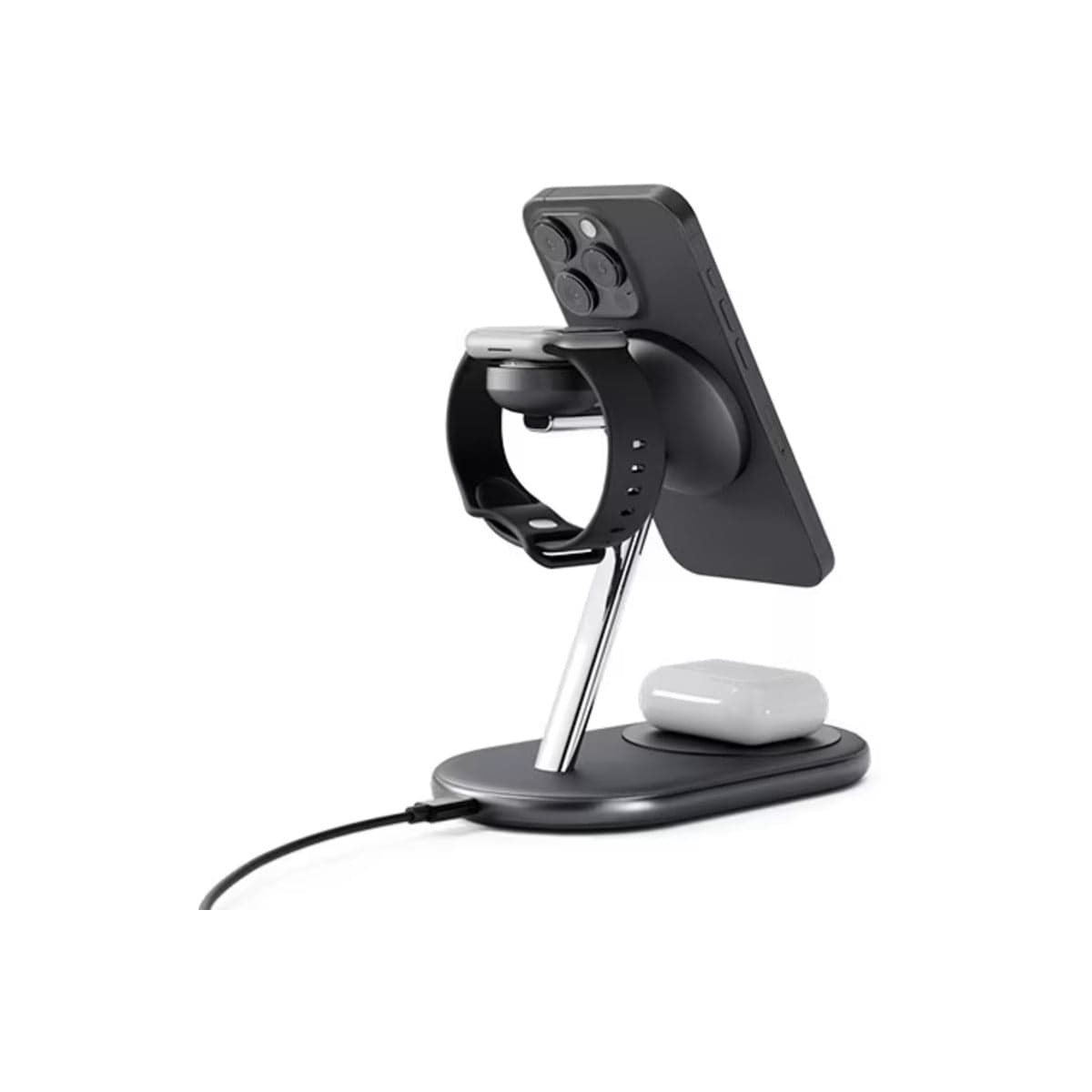 Bezdrátová nabíječka Epico UltraBase EX60 Qi2 3v1 Wireless Charging Stand - náhled 3