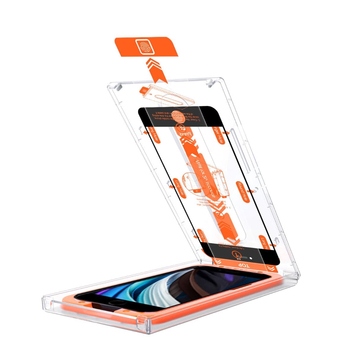 2 kusy ochranného skla pro iPhone 8/7/SE 2022 Mobile Origin Screen Guard - náhled 5