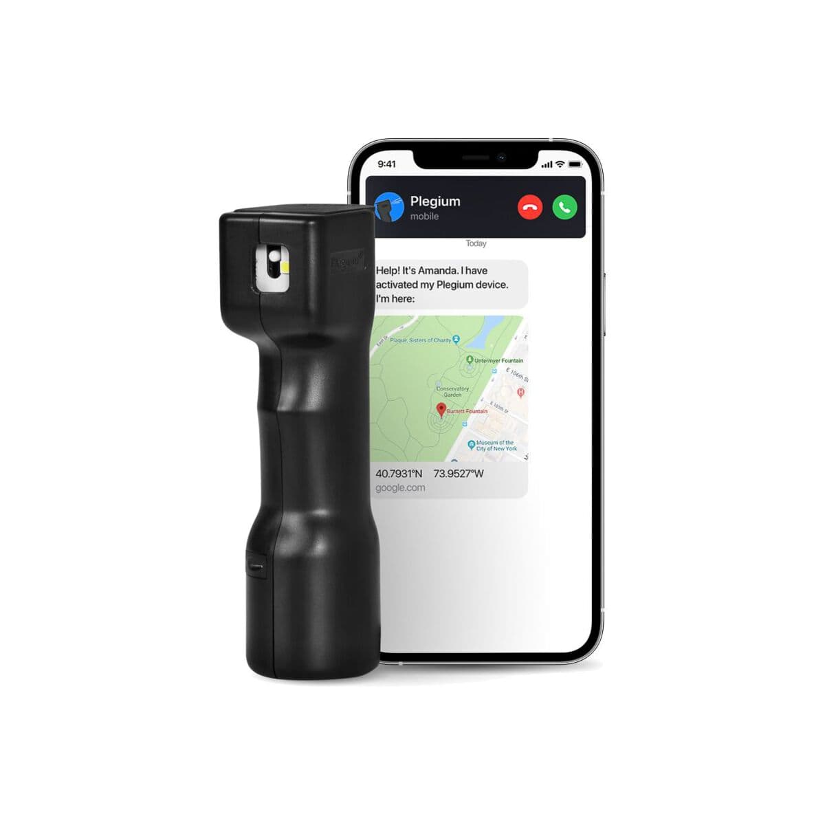 Chytrý pepřový sprej Plegium smart - černý - náhled 1