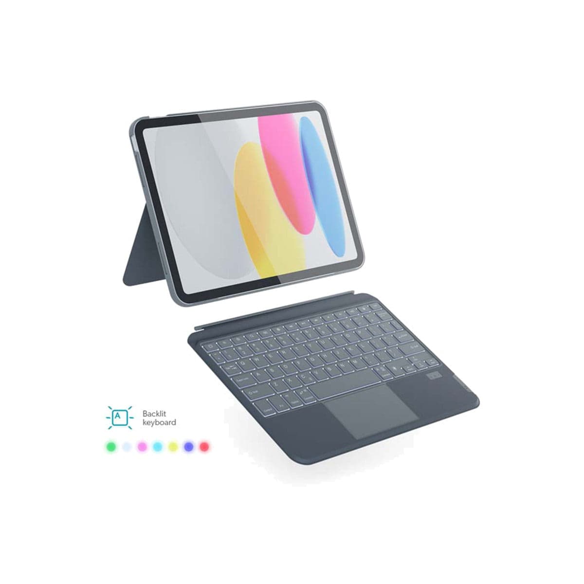 Kryt s českou klávesnicí na iPad Pro 11" (18/20/21/22) / iPad Air 10,9" Epico Backlit Keyboard Case - šedý - náhled 5