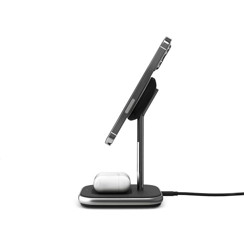 MagSafe bezdrátová nabíječka 2v1 iSTYLE - černá - náhled 3