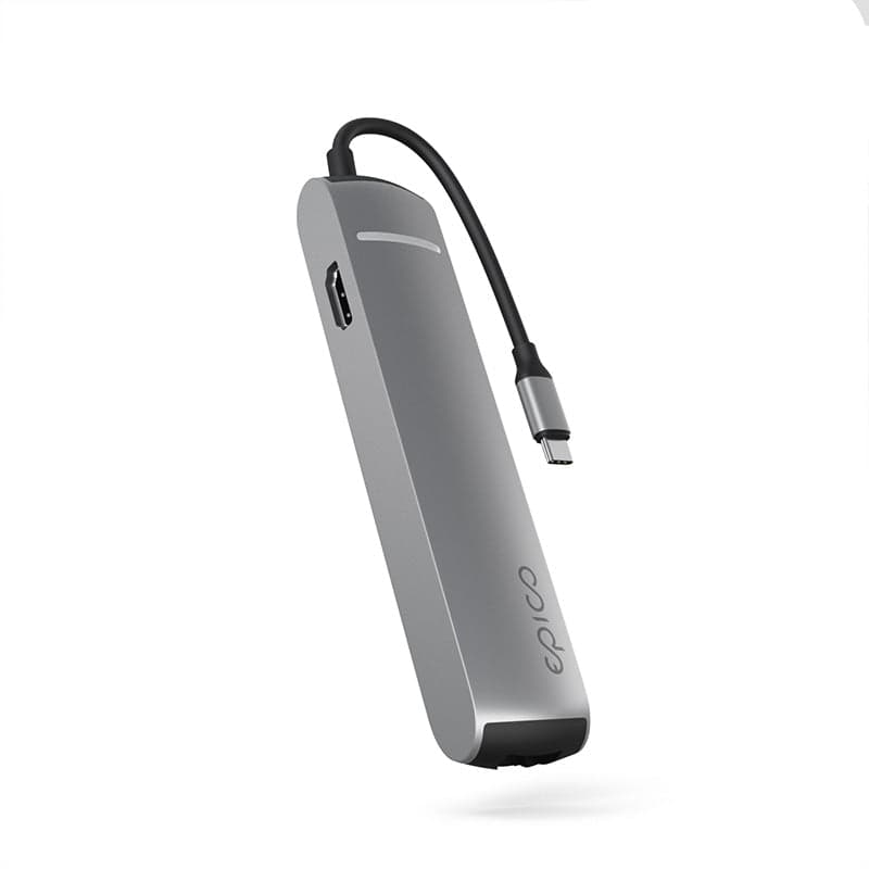 Hliníkový USB-C hub 6v1 Epico s podporou 8K - vesmírně šedý - náhled 2