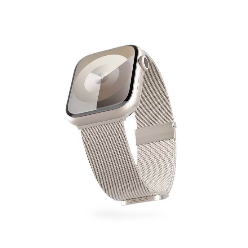 Milánský řemínek Epico pro Apple Watch 38/40/41 mm - hvězdně bílý - náhled 2