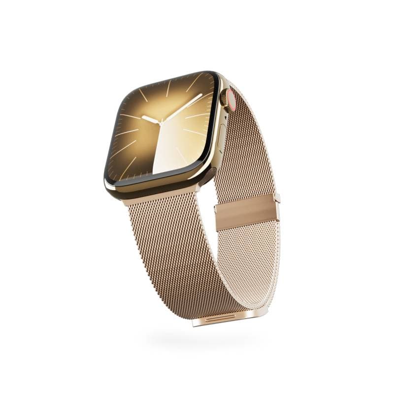 Milánský řemínek Epico pro Apple Watch 42/44/45/49 mm - zlatý - náhled 2