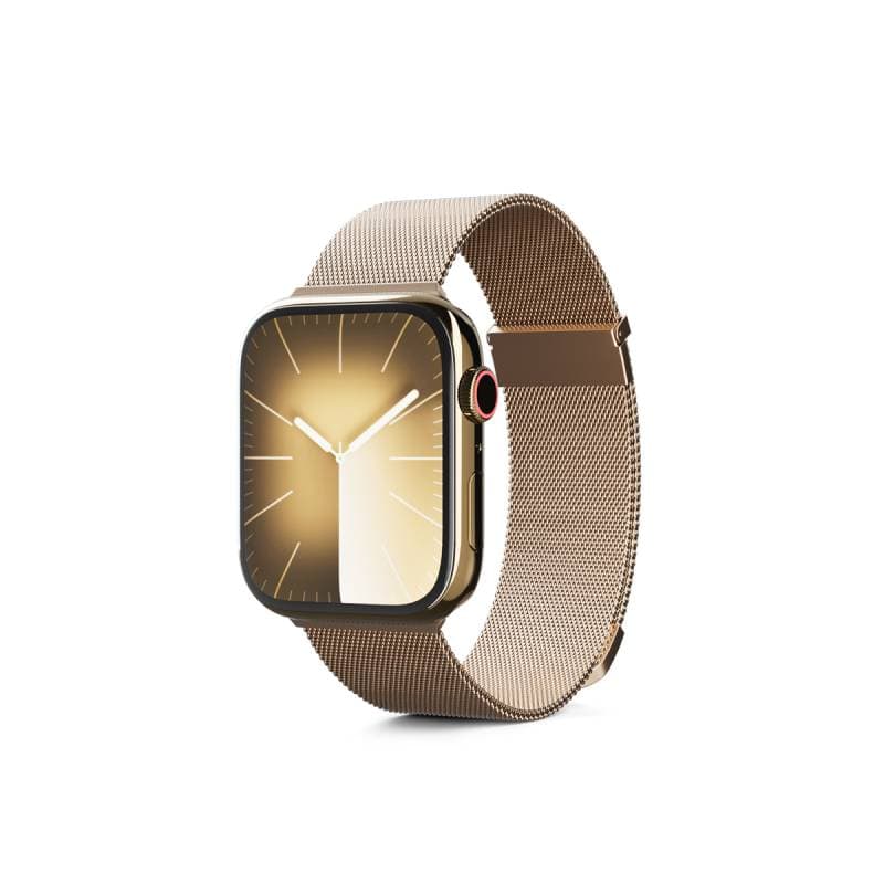 Milánský řemínek Epico pro Apple Watch 42/44/45/49 mm - zlatý - náhled 1