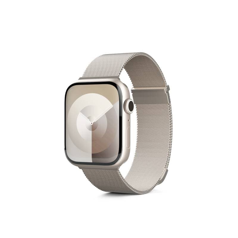 Milánský řemínek Epico pro Apple Watch 42/44/45/49 mm - hvězdně bílý - náhled 1