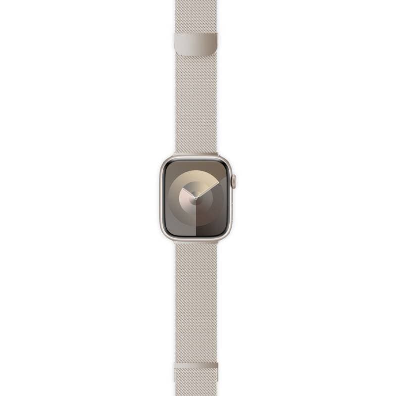 Milánský řemínek Epico pro Apple Watch 42/44/45/49 mm - hvězdně bílý - náhled 4