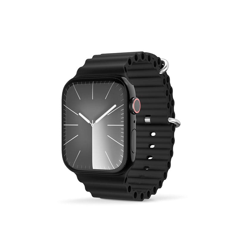 Řemínek pro Apple Watch 42/44/45/49 mm Epico Watch Strap Ocean - černý - náhled 2
