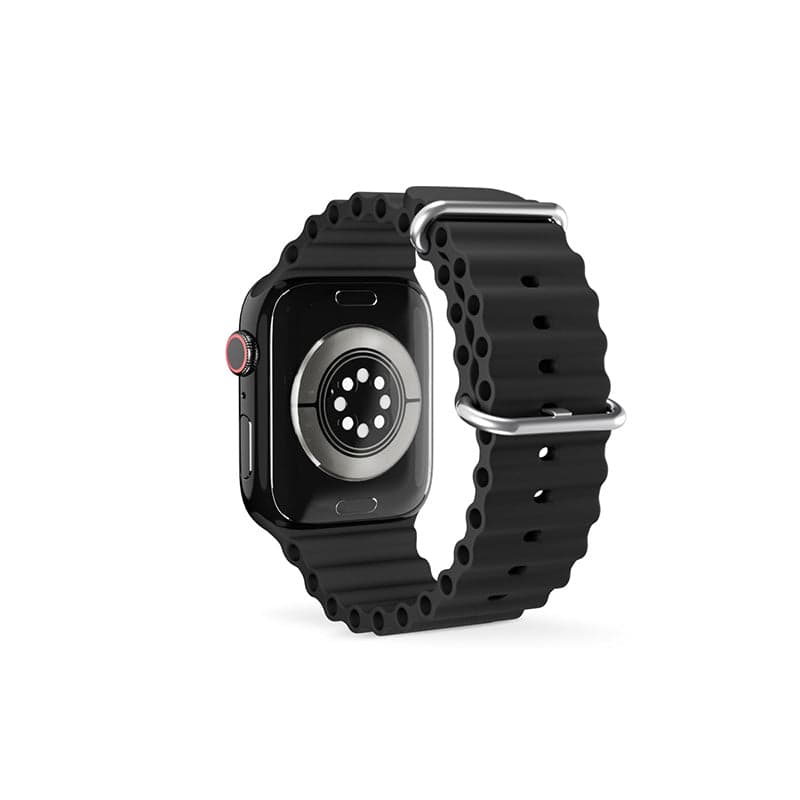 Řemínek pro Apple Watch 42/44/45/49 mm Epico Watch Strap Ocean - černý - náhled 1