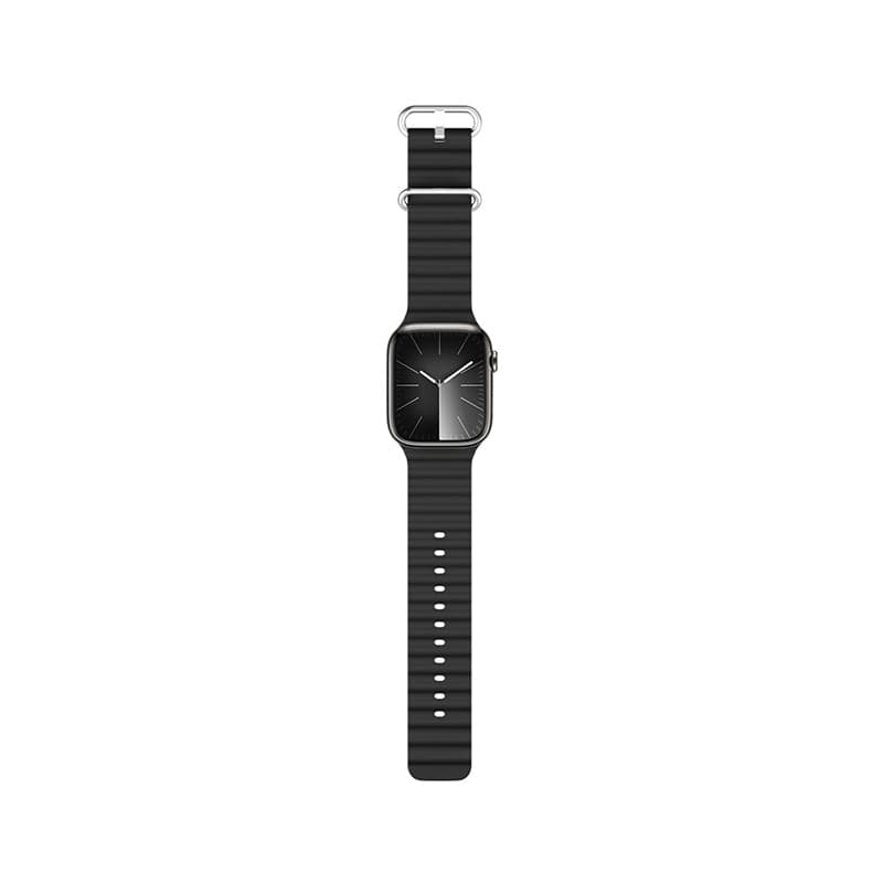 Řemínek pro Apple Watch 42/44/45/49 mm Epico Watch Strap Ocean - černý - náhled 5