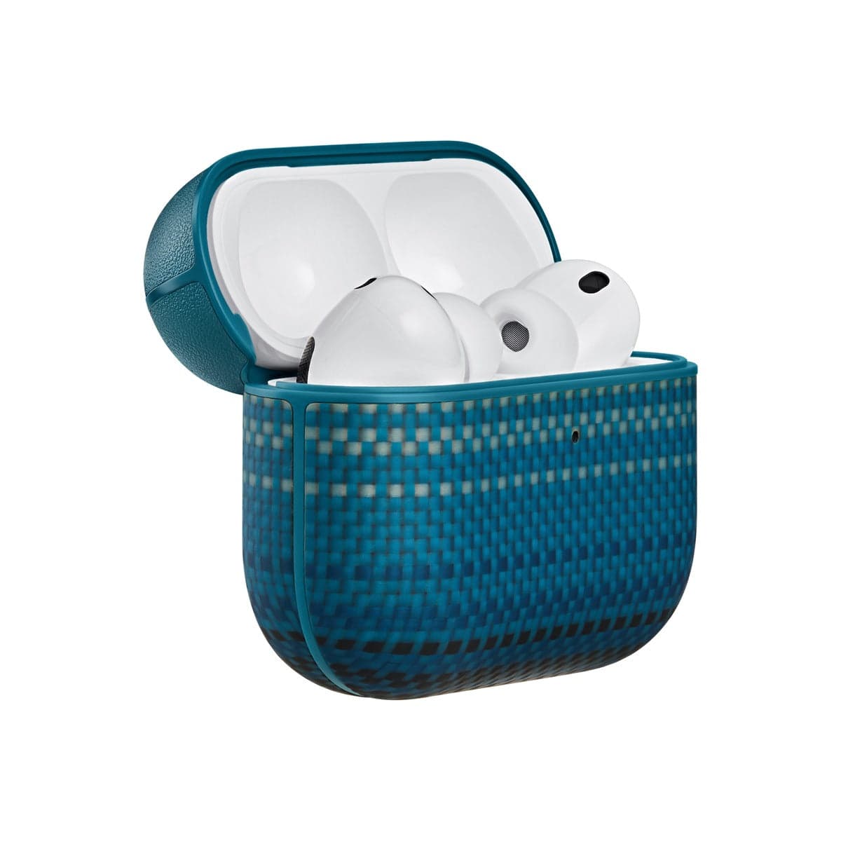 Pouzdro pro AirPods Pro 3 Pitaka Aramid Fiber Magnetic Case - modré - náhled 2