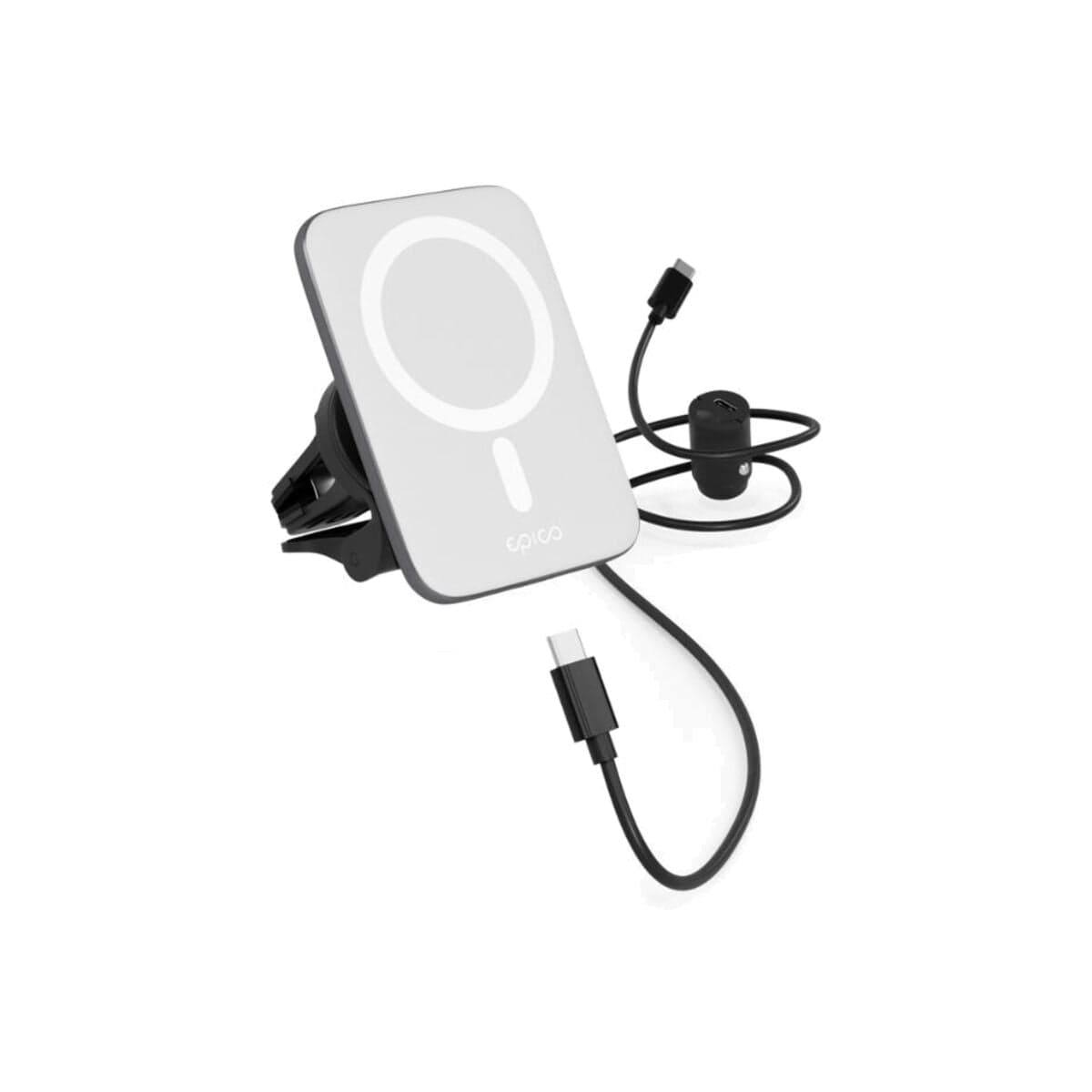 Ultratenká MagSafe nabíječka do auta iSTYLE Qi2 - stříbrná - náhled 3