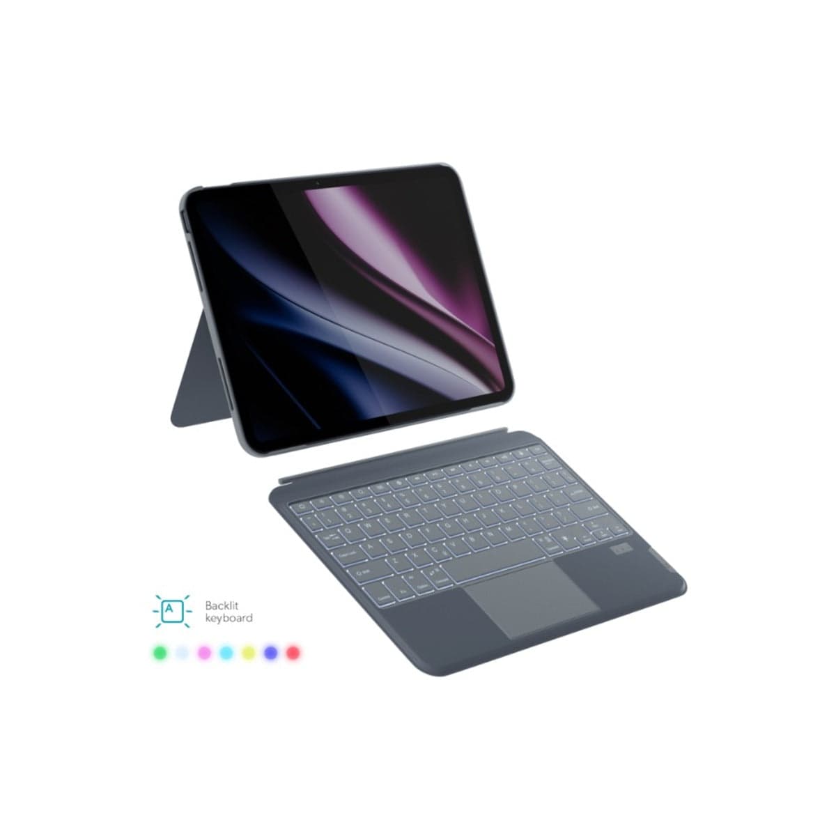 Bezdrátová klávesnice pro Apple iPad Pro 11" M4 Epico Backlit Keyboard Case CZ - náhled 2
