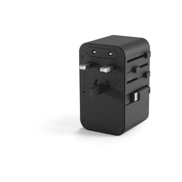 70W univerzální cestovní adaptér Epico UltraBoost Universal GaN - titanový - náhled 5