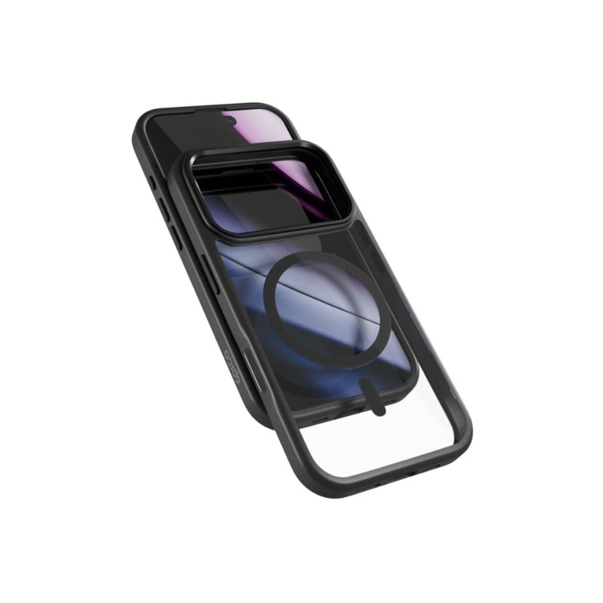 Kryt pro iPhone 17 Pro Max Epico Hero Pro Mag+ Case - černý průhledný - náhled 3