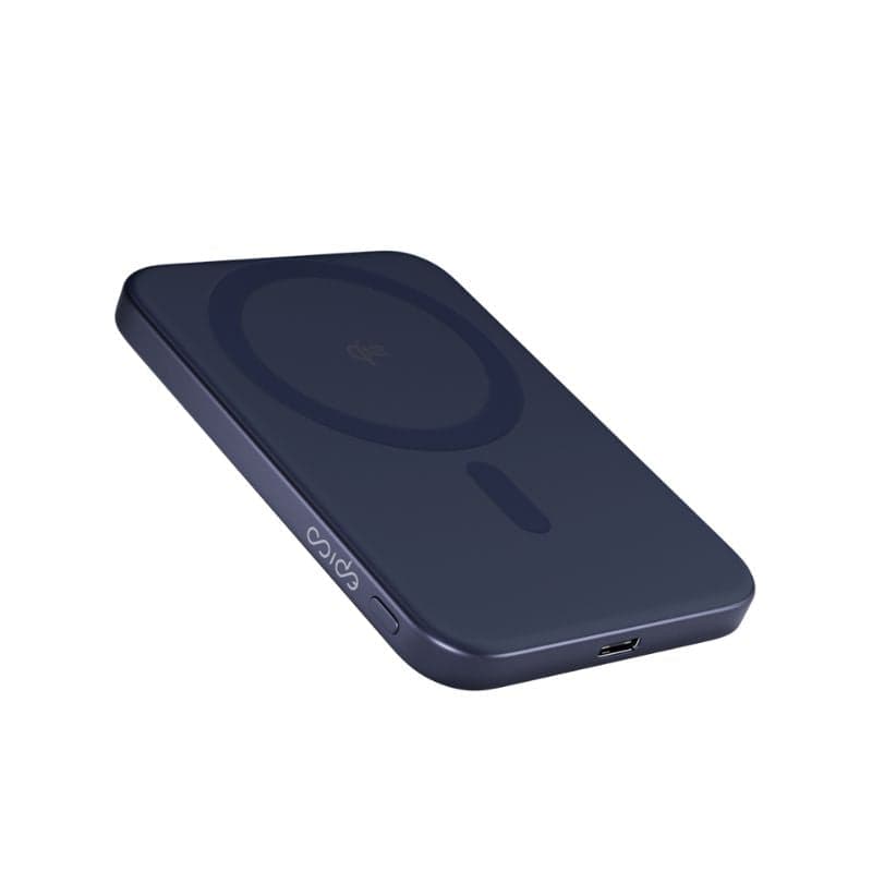 5 000mAh hliníková MagSafe powerbanka Epico UltraPack Qi2 Slim - modrá - náhled 5