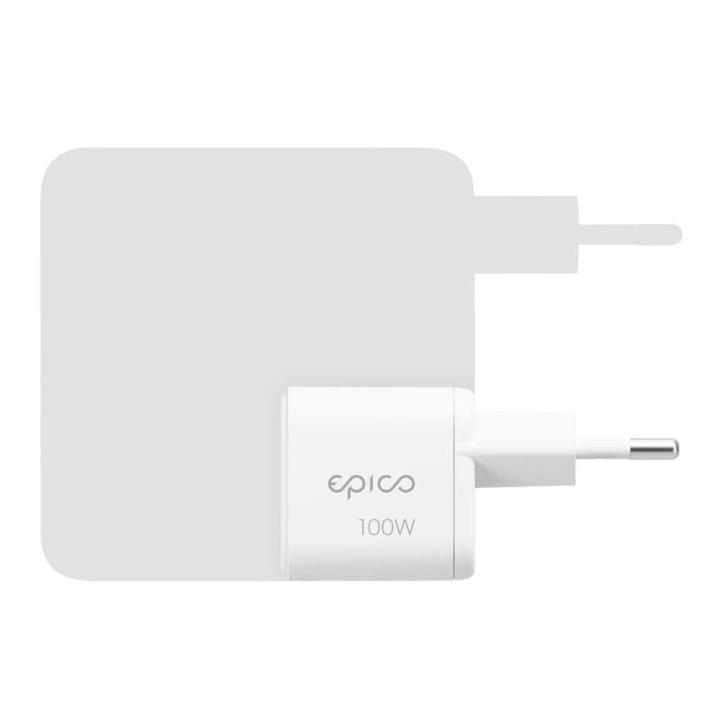 100W adaptér Epico UltraBoost Micro AVS GaN EA100b - bílý - náhled 3