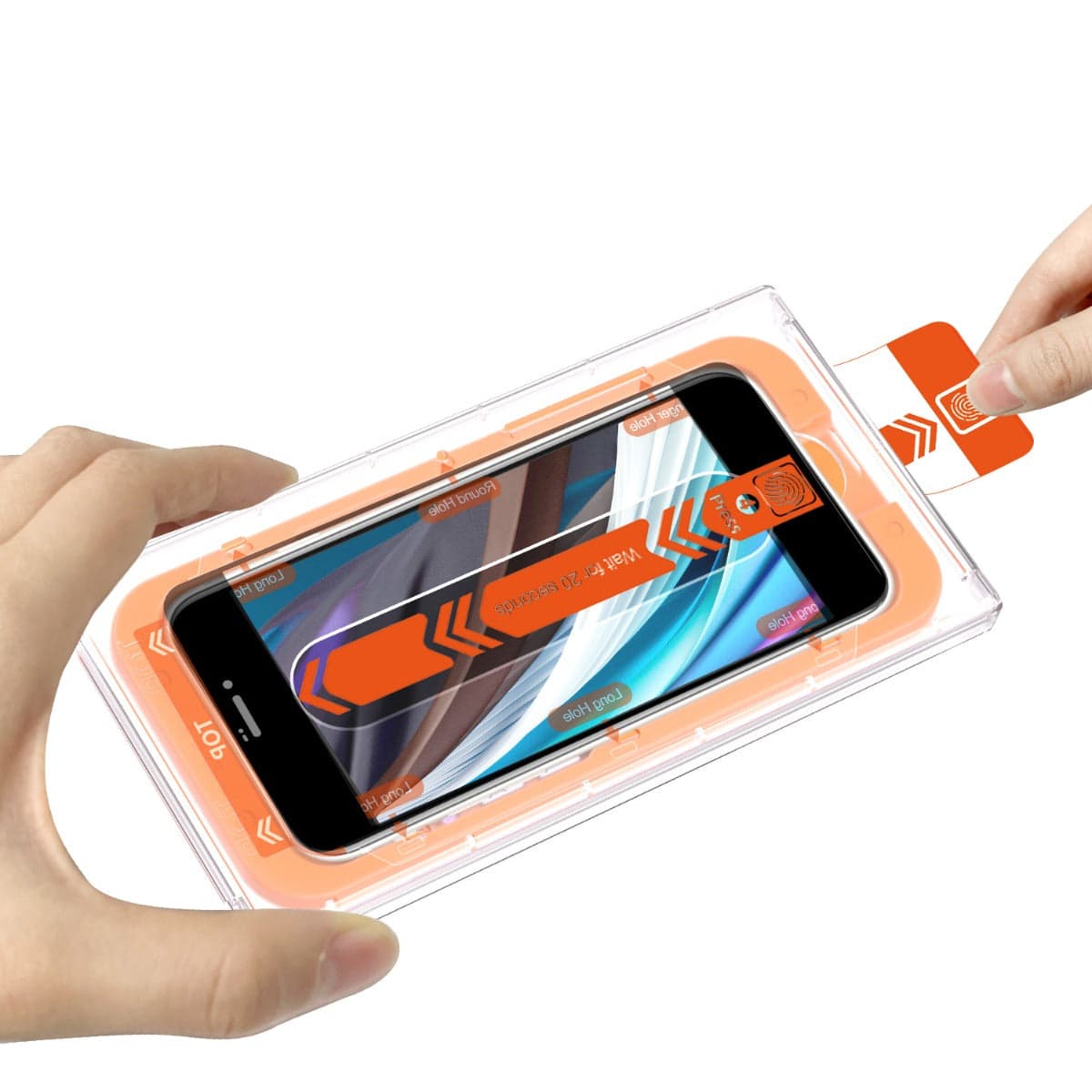 2 kusy ochranného skla pro iPhone 8/7/SE 2022 Mobile Origin Screen Guard - náhled 3