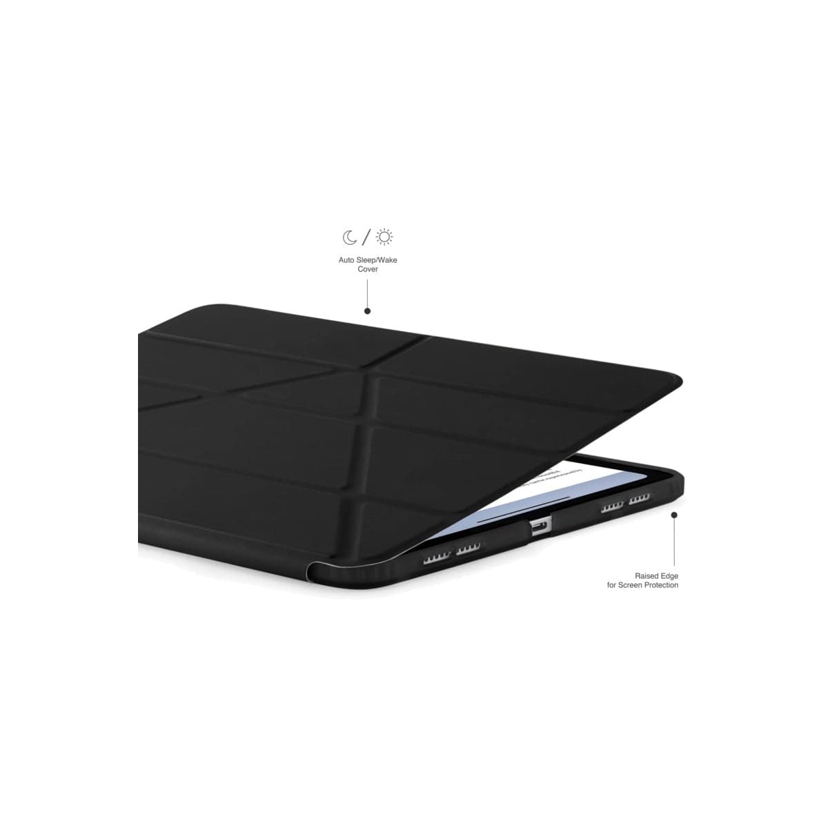 Kryt na iPad Air 13" (24/25/26) Pipetto Origami No1 Original Case - černý - náhled 3