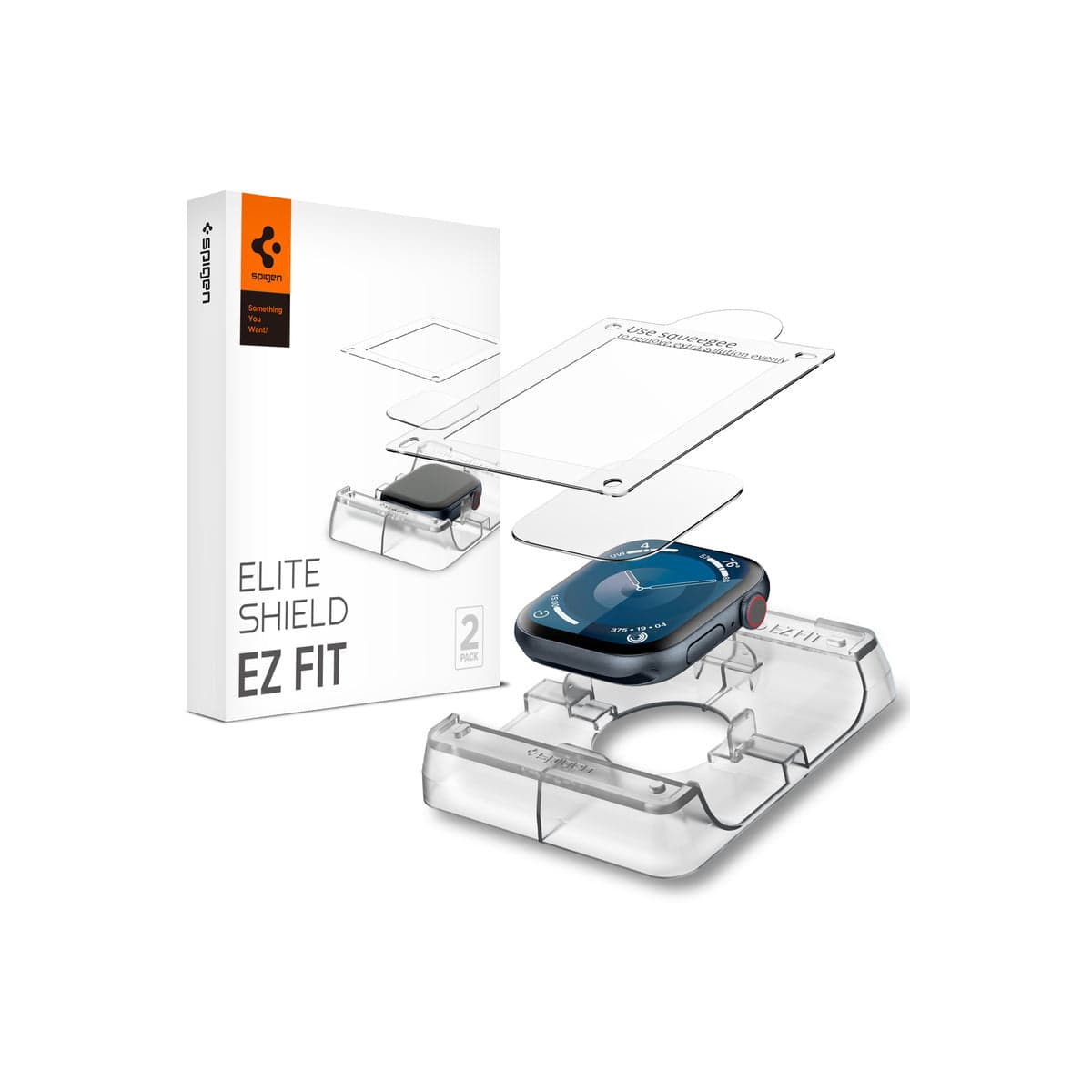 Ochranná fólie pro Apple Watch 46mm Spigen Eliteshield EZ Fit - 2 ks