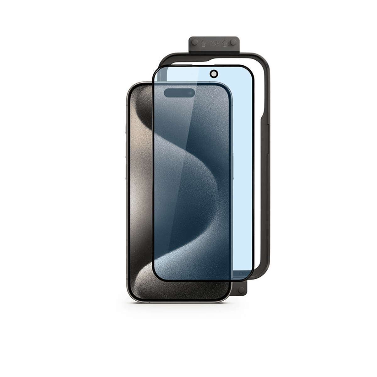 Ochranné sklo na iPhone 15 iSTYLE 3D+ GLASS s ochranou proti modrému světlu