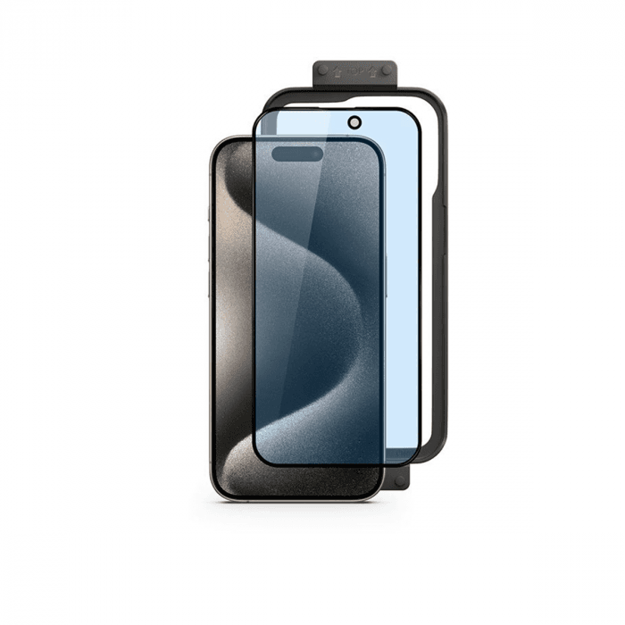 Ochranné sklo na iPhone 15 Plus iSTYLE 3D+ GLASS s ochranou proti modrému světlu
