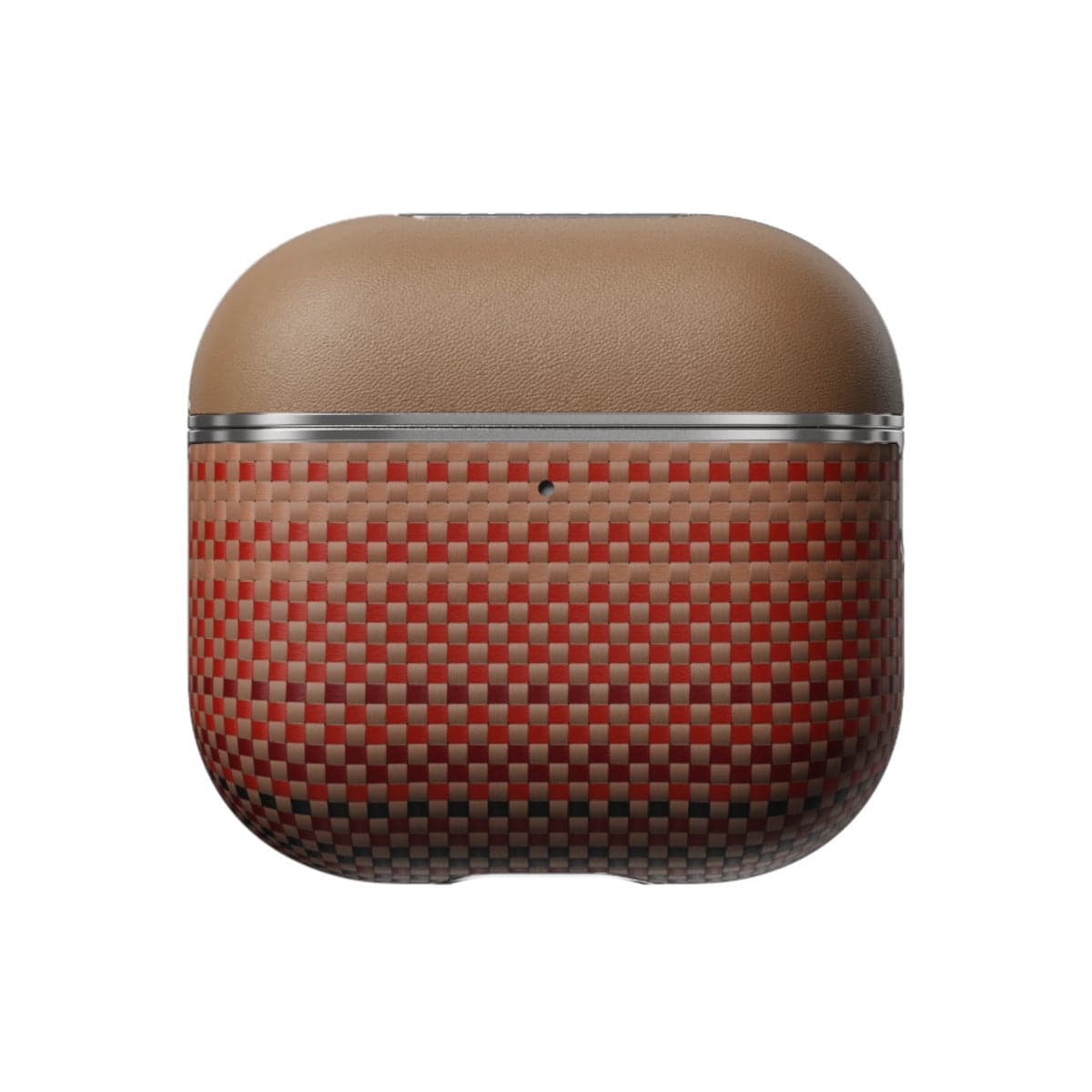 Kryt pro AirPods 4 Pitaka Aramid Fiber Magnetic Case - bronzový - náhled 2