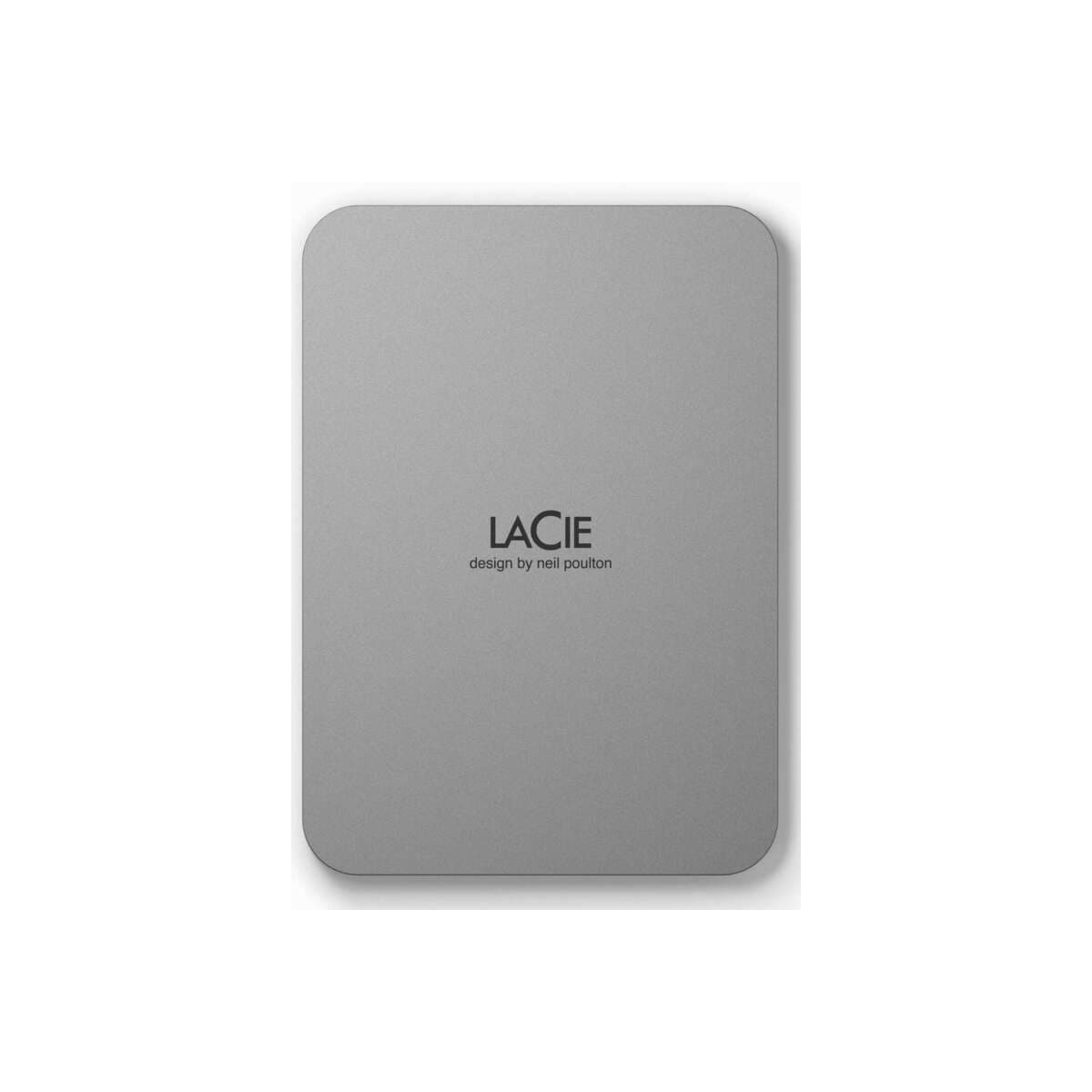 Externí pevný disk LaCie Mobile Drive Secure 5TB USB-C - šedý - náhled 2