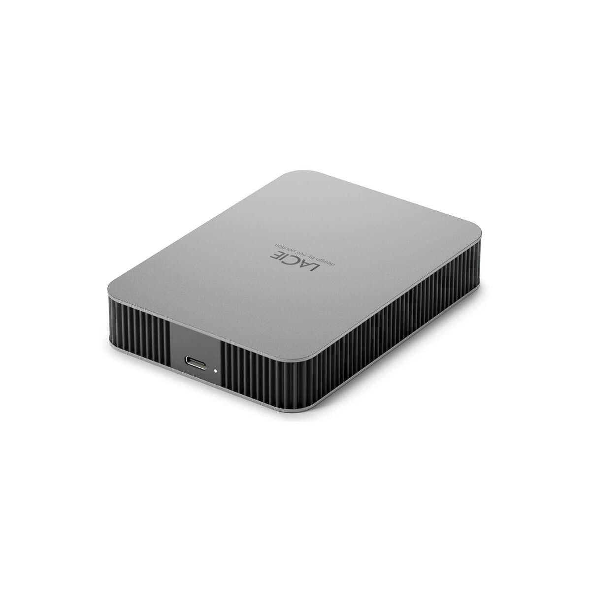 Externí pevný disk LaCie Mobile Drive Secure 5TB USB-C - šedý - náhled 3