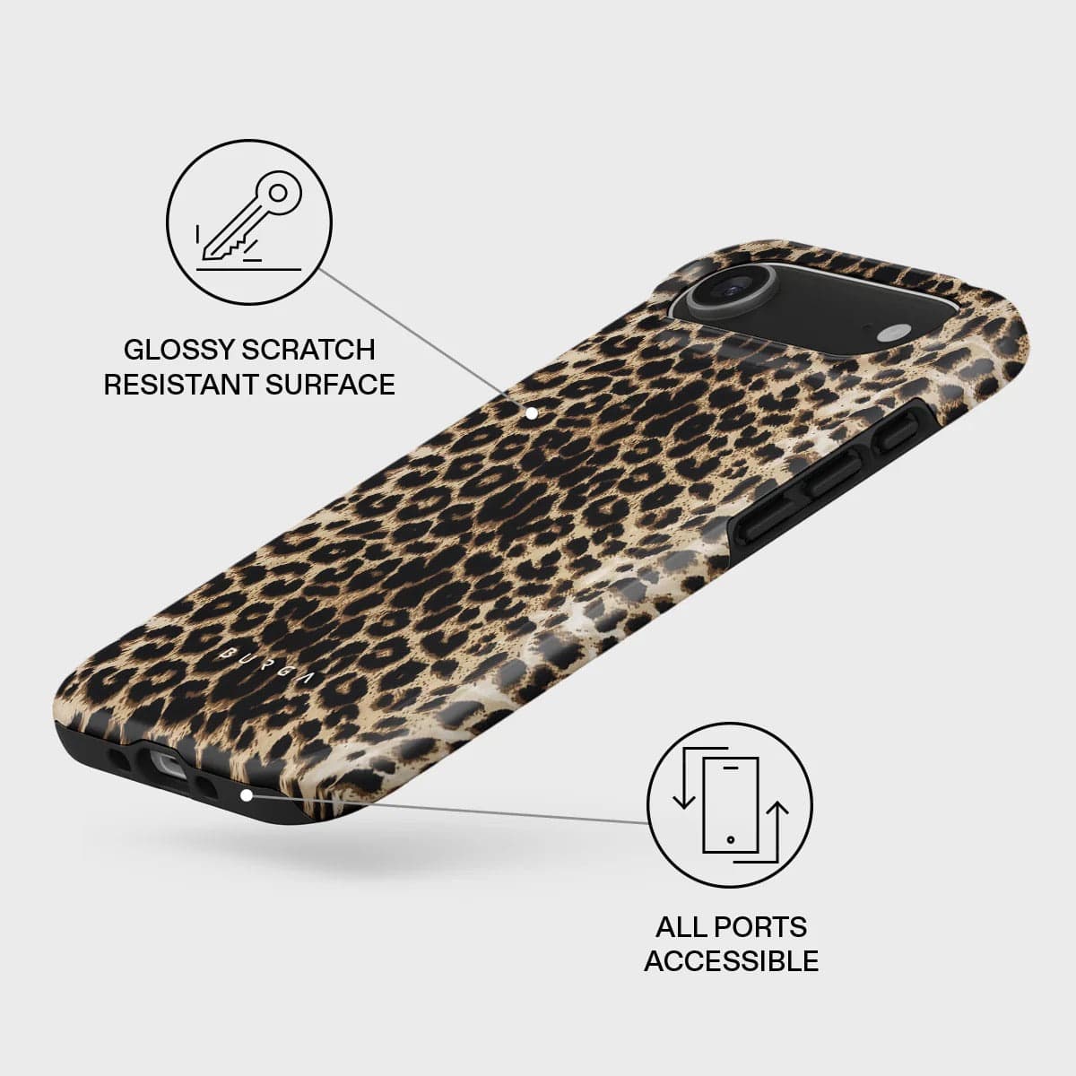 Kryt pro iPhone Air Burga Player Tough MagSafe Case - leopard - náhled 3