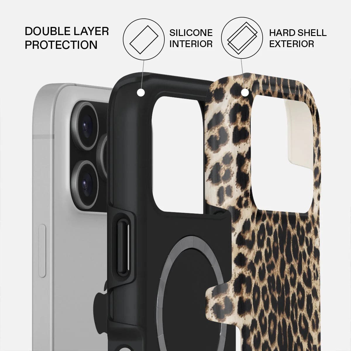 Kryt pro iPhone 17 Pro Burga Player Tough MagSafe Case - leopard - náhled 2