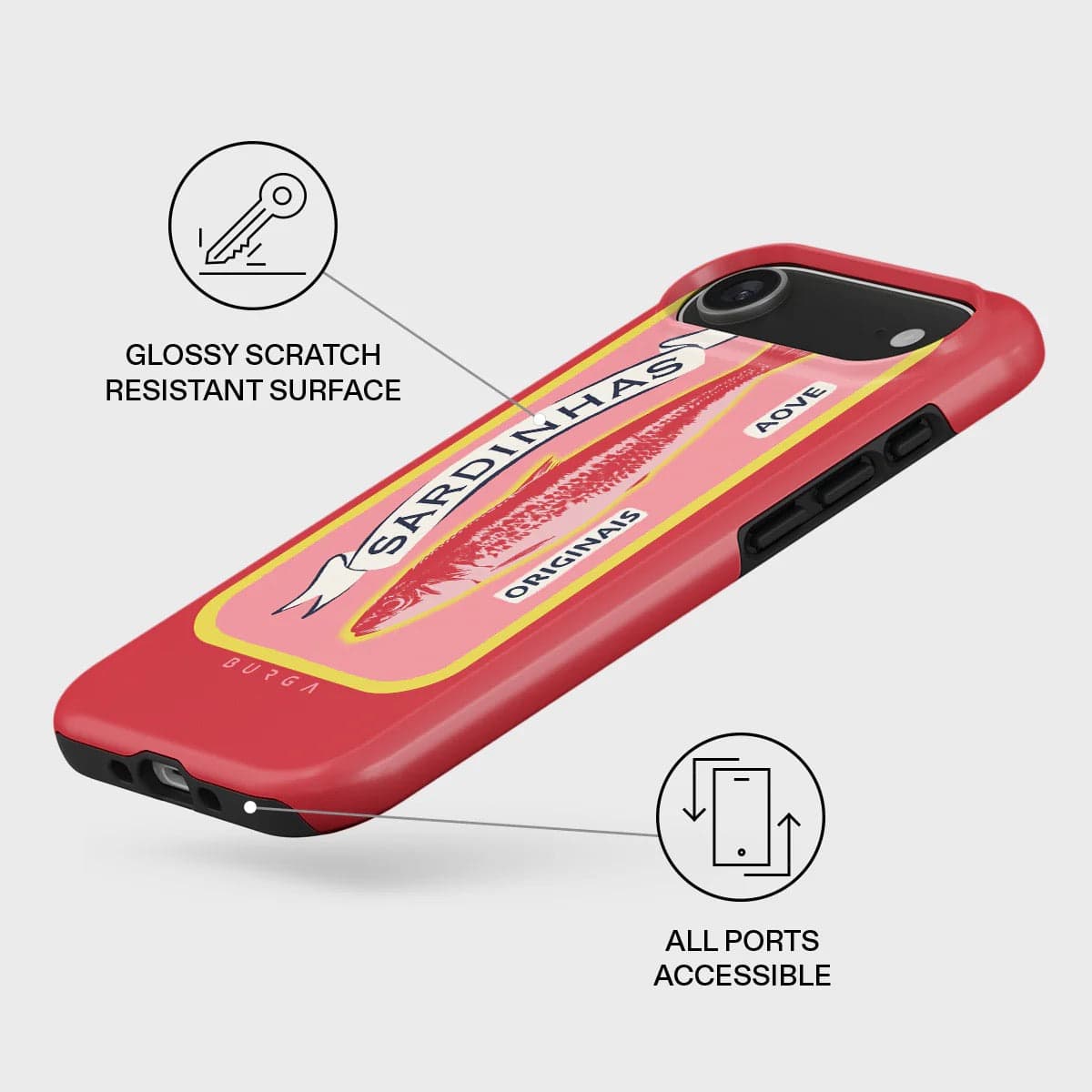 Kryt pro iPhone Air Burga Gourmet Tough MagSafe Case - retro plechovka - náhled 3