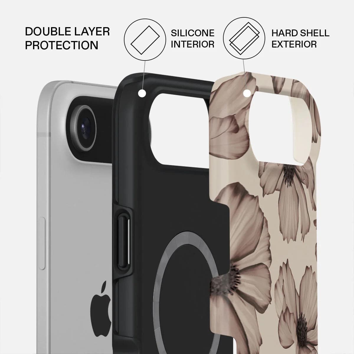 Kryt pro iPhone Air Burga Barely Yours Tough MagSafe Case - květinový - náhled 2