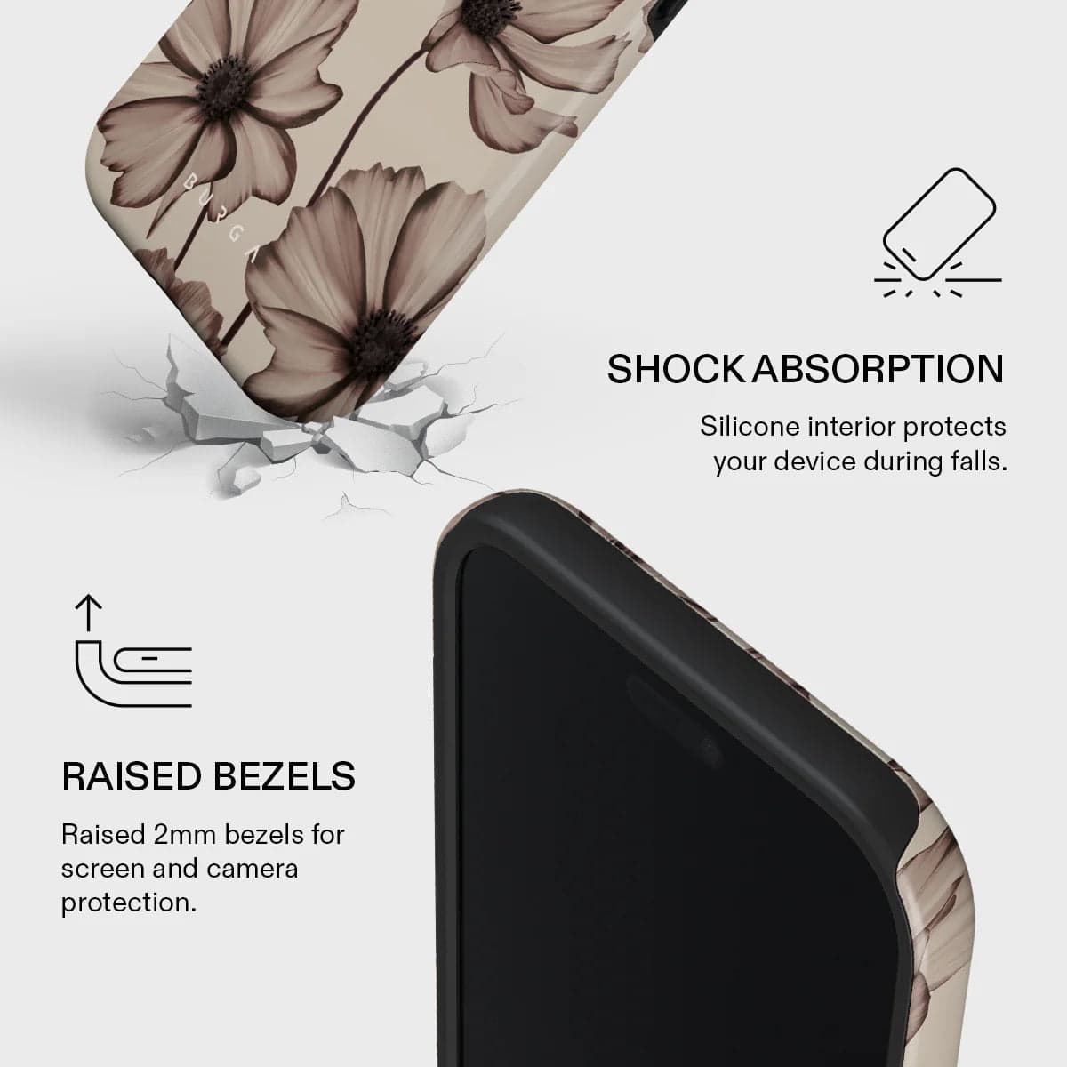 Kryt pro iPhone Air Burga Barely Yours Tough MagSafe Case - květinový - náhled 4