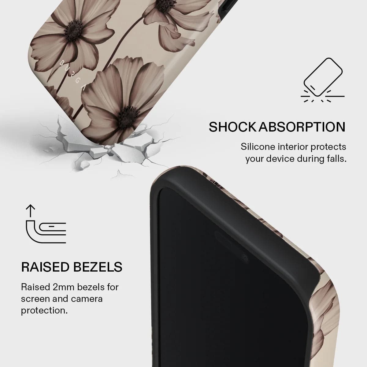 Kryt pro iPhone 17 Pro Max Burga Barely Yours Tough MagSafe Case - květinový - náhled 4