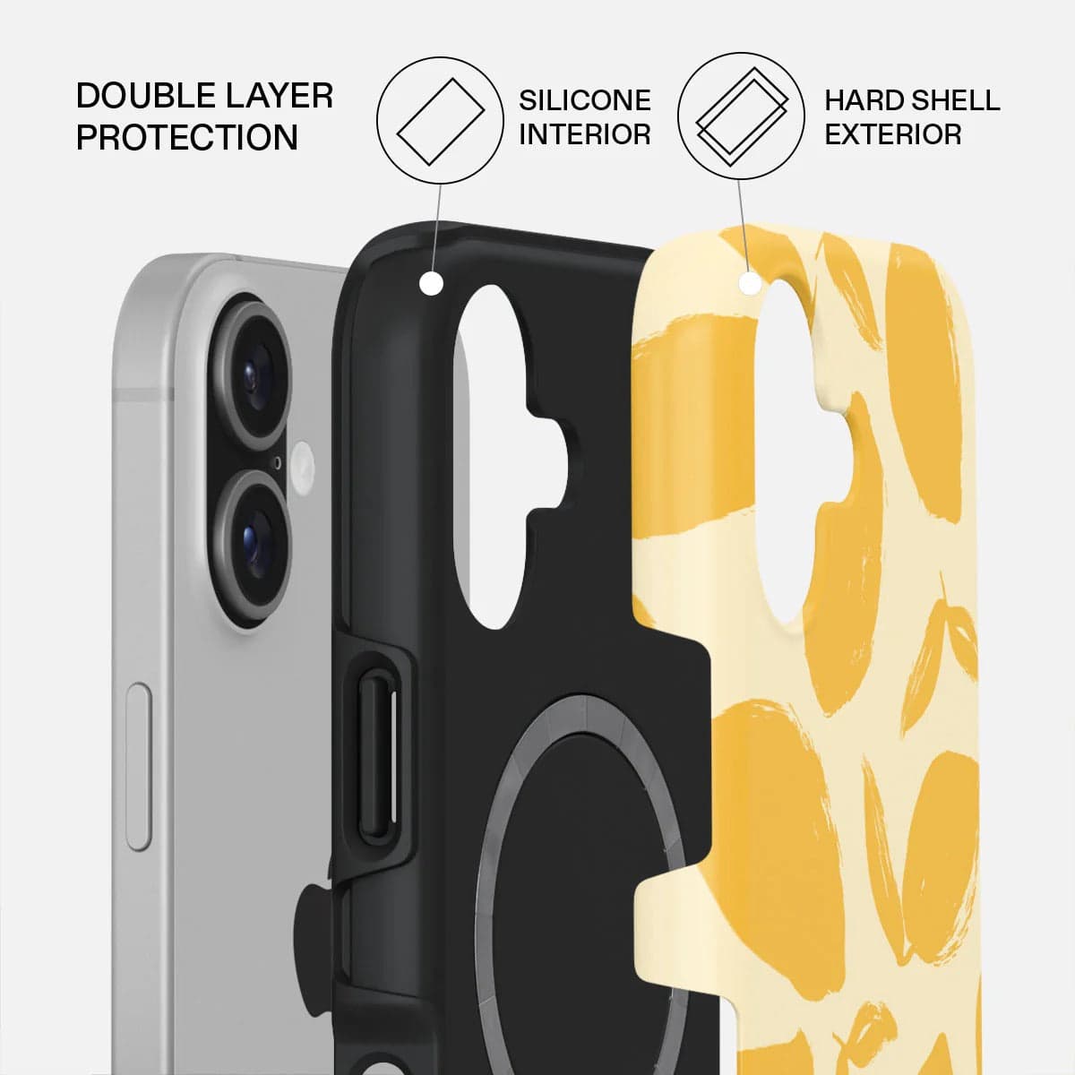 Kryt pro iPhone 17 Burga Lemon Tart Tough MagSafe Case - citrón - náhled 2