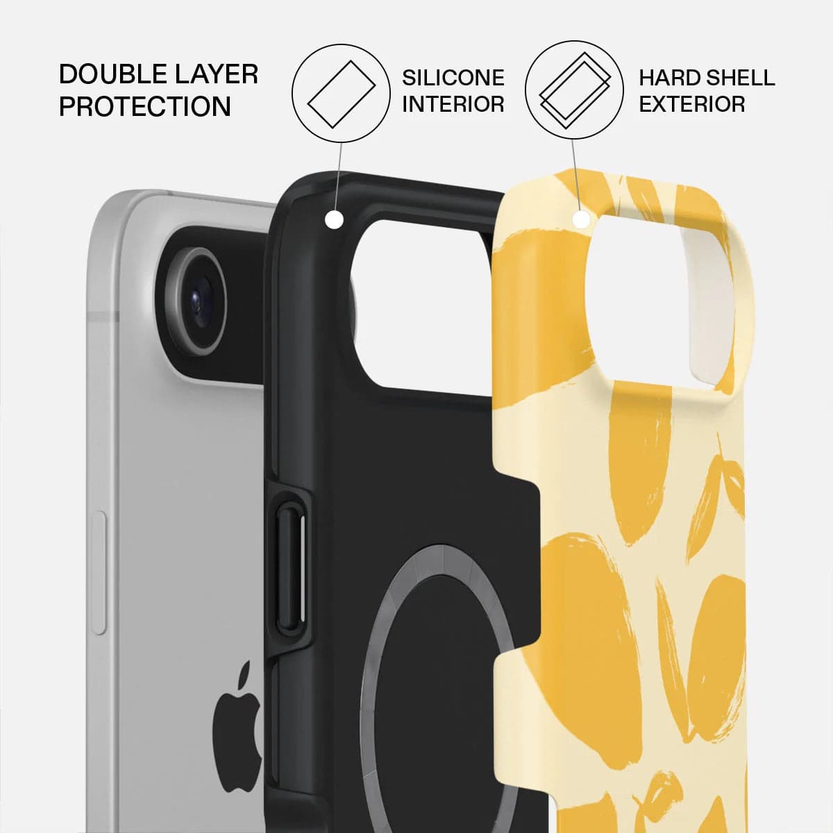 Kryt pro iPhone Air Burga Lemon Tart Tough MagSafe Case - citrón - náhled 4