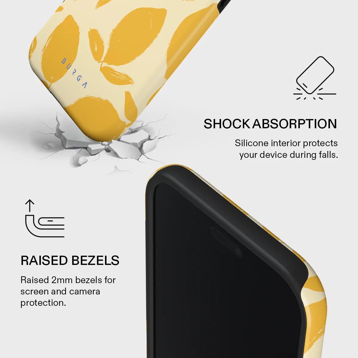 Kryt pro iPhone Air Burga Lemon Tart Tough MagSafe Case - citrón - náhled 3