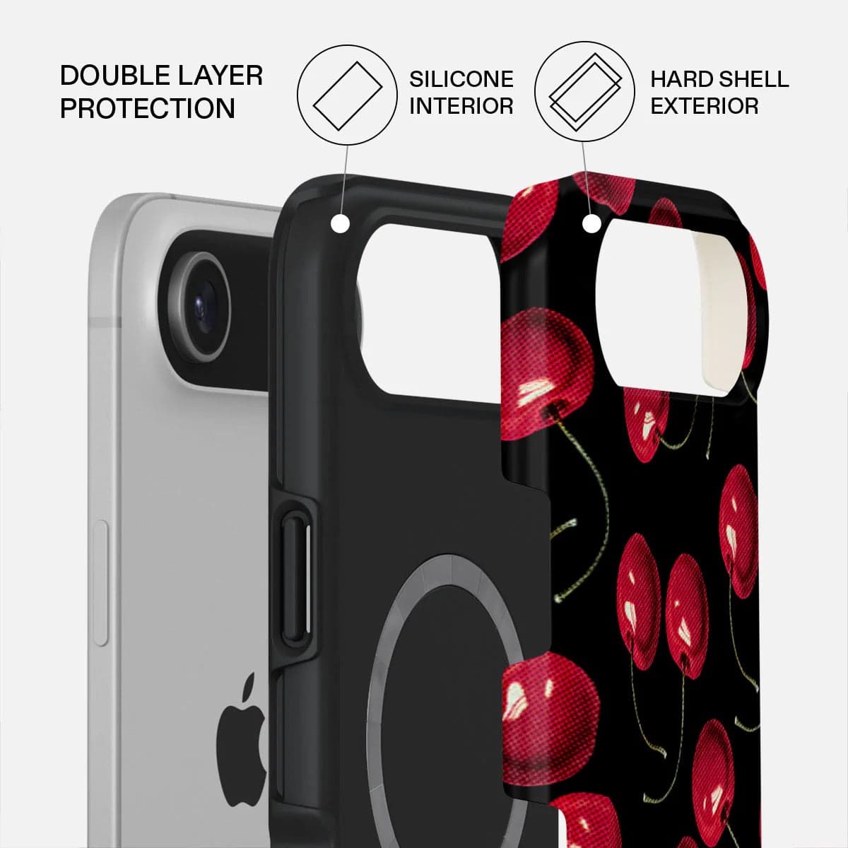 Kryt pro iPhone Air Burga Cherrybomb Tough MagSafe Case - třešeň - náhled 2