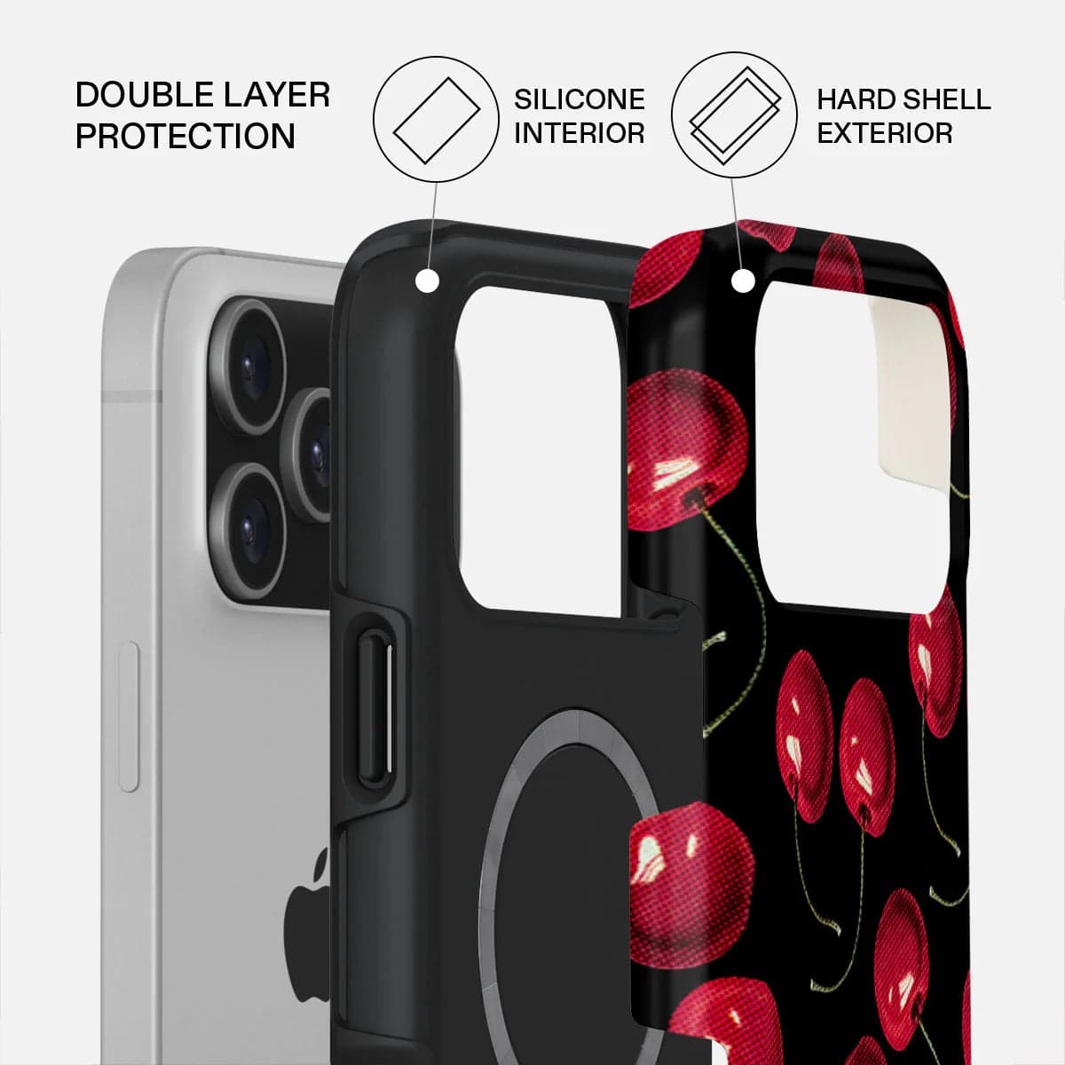 Kryt pro iPhone 17 Pro Max Burga Cherrybomb Tough MagSafe Case - třešeň - náhled 2