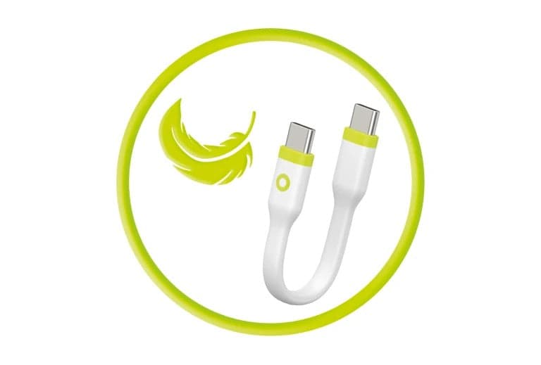Kabel 60W Mobile Origin Compact USB-C / USB-C 10 cm - bílý - náhled 5