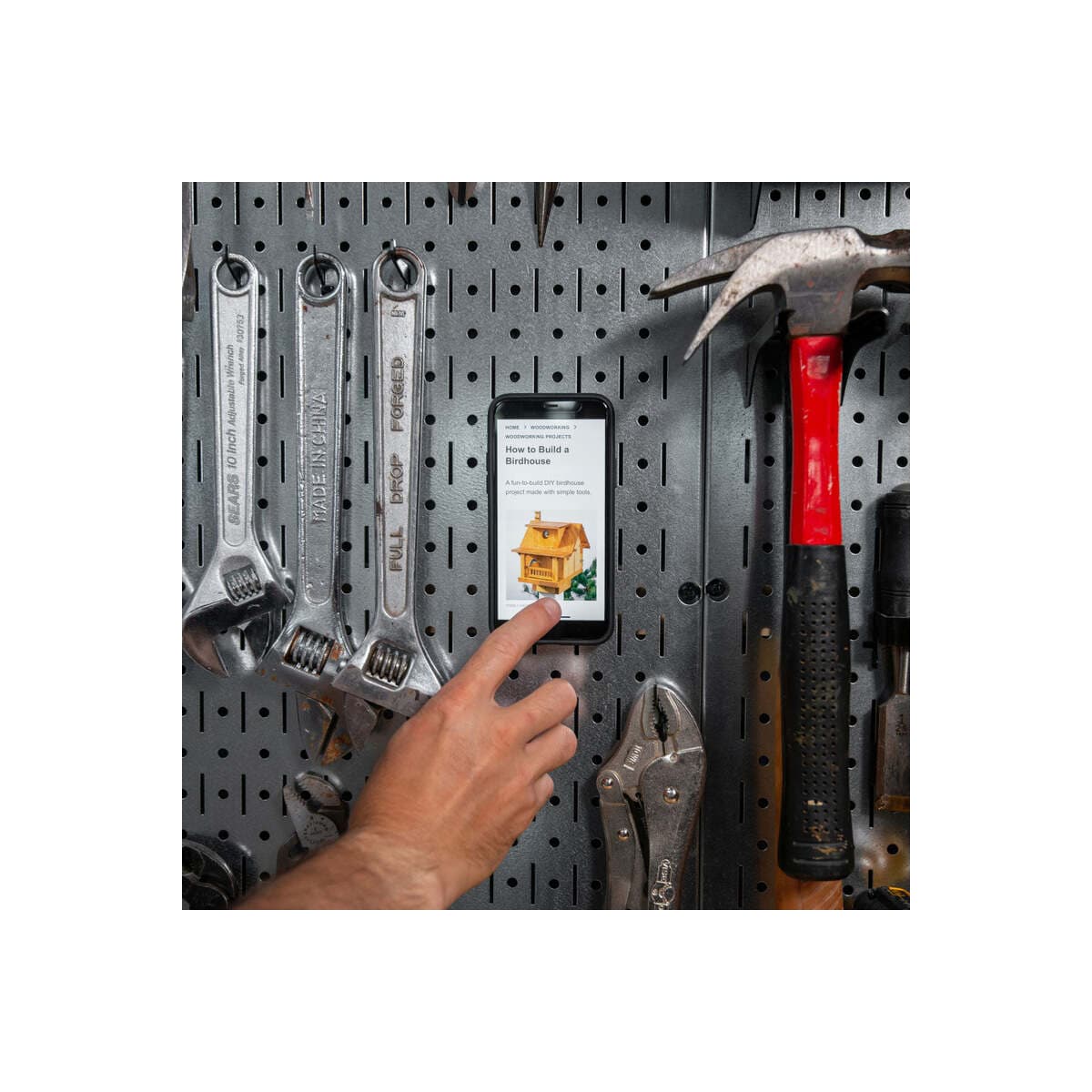 Magnetický držák telefonu Peak Design Wall Mount - šedý - náhled 5