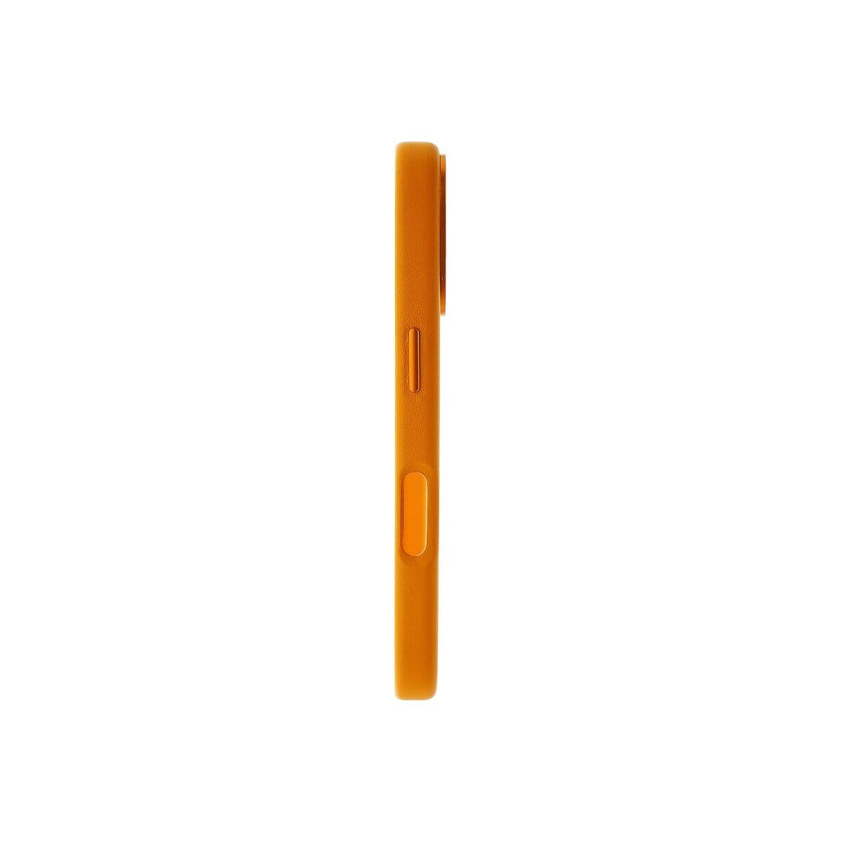 Kožený MagSafe kryt pro iPhone 16 Dviced – oranžový - náhled 3