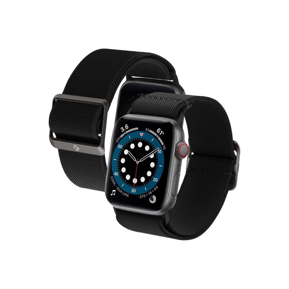 Řemínek pro Apple Watch 42/44/45/49mm Spigen Lite Fit - černý - náhled 2